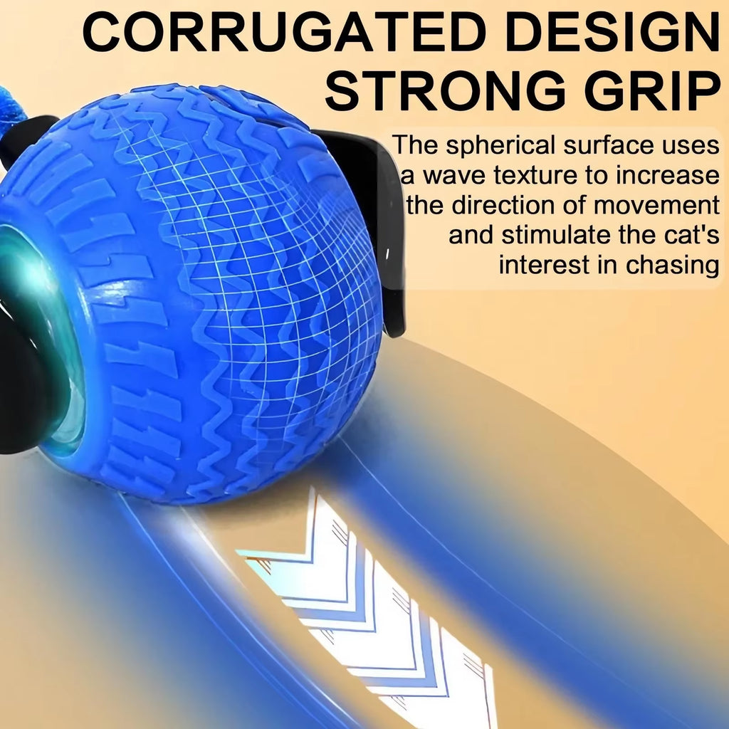 Automatic Rotating Smart Obstacle Avoidance Interactive LED Cat Toy Obstacle Avoidance Automatic Teasing Ball