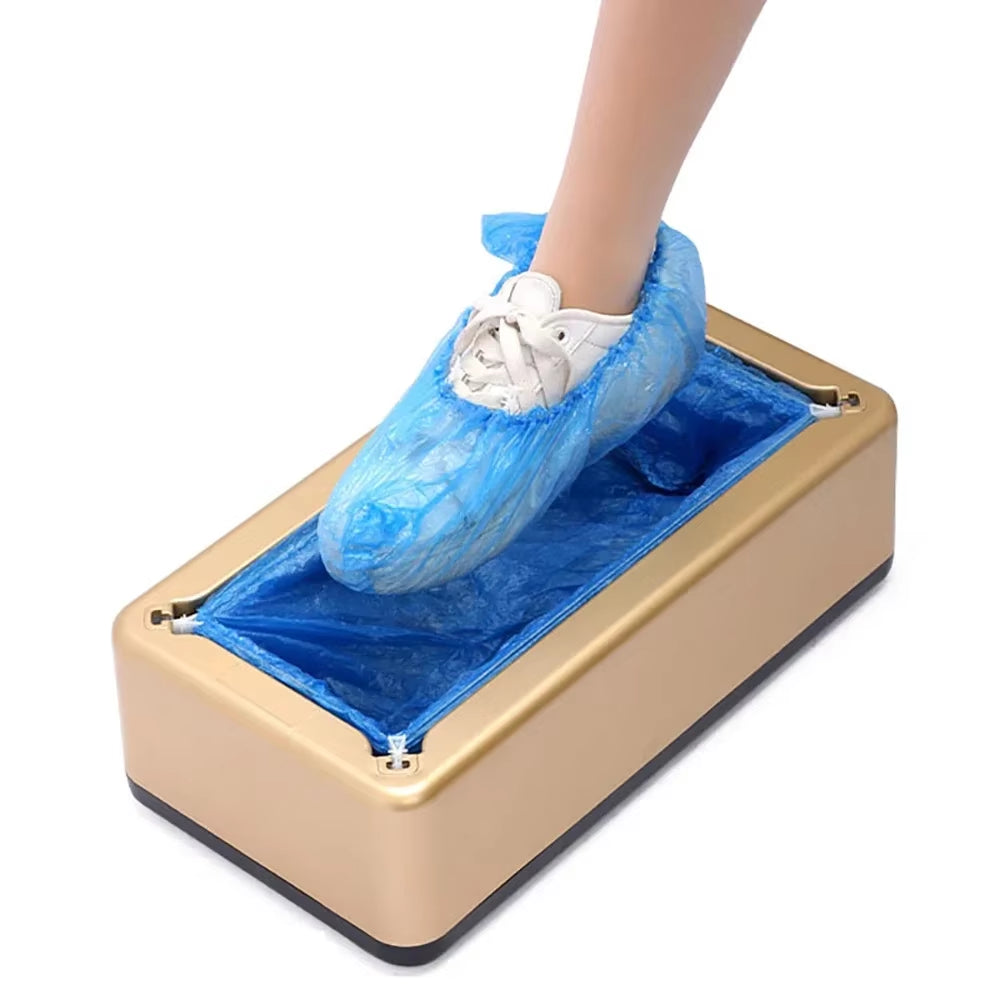 Shoe Dust Cover Automatic Shoe Cover Dispenser Hands-Free Stepper Disposable Shoe Organizer Suitable for Home Office Factories