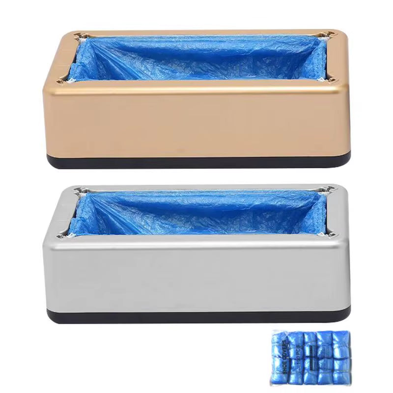 Hand-Free Automatic Shoe Cover Dispenser Machine with 100Pcs Shoe Covers Non-Slip Overshoes Dispenser Machine for Home