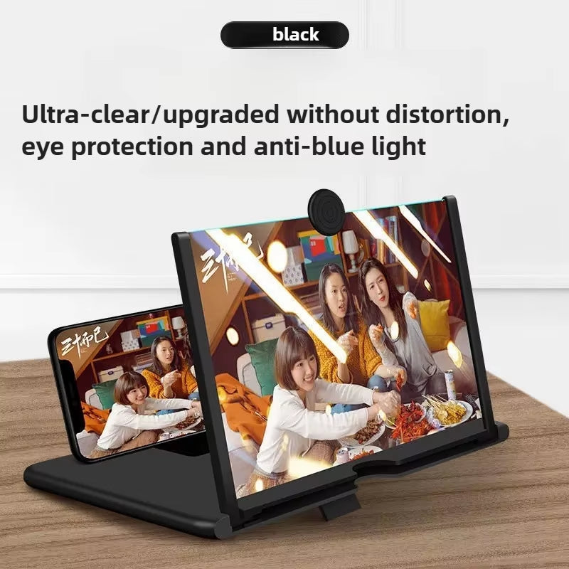 Cell Phone Screen Magnifier HD Video Amplifier Stand Bracket Phones Screen Magnifier for Smartphones Mobile Phone Accessories