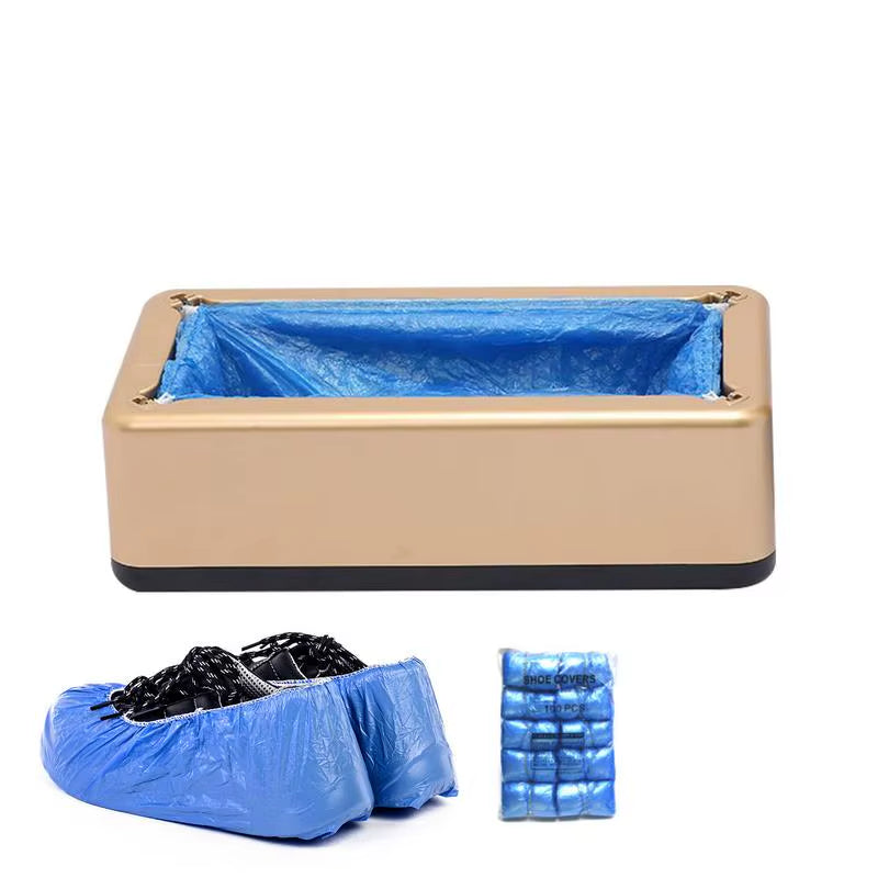 Hand-Free Automatic Shoe Cover Dispenser Machine with 100Pcs Shoe Covers Non-Slip Overshoes Dispenser Machine for Home